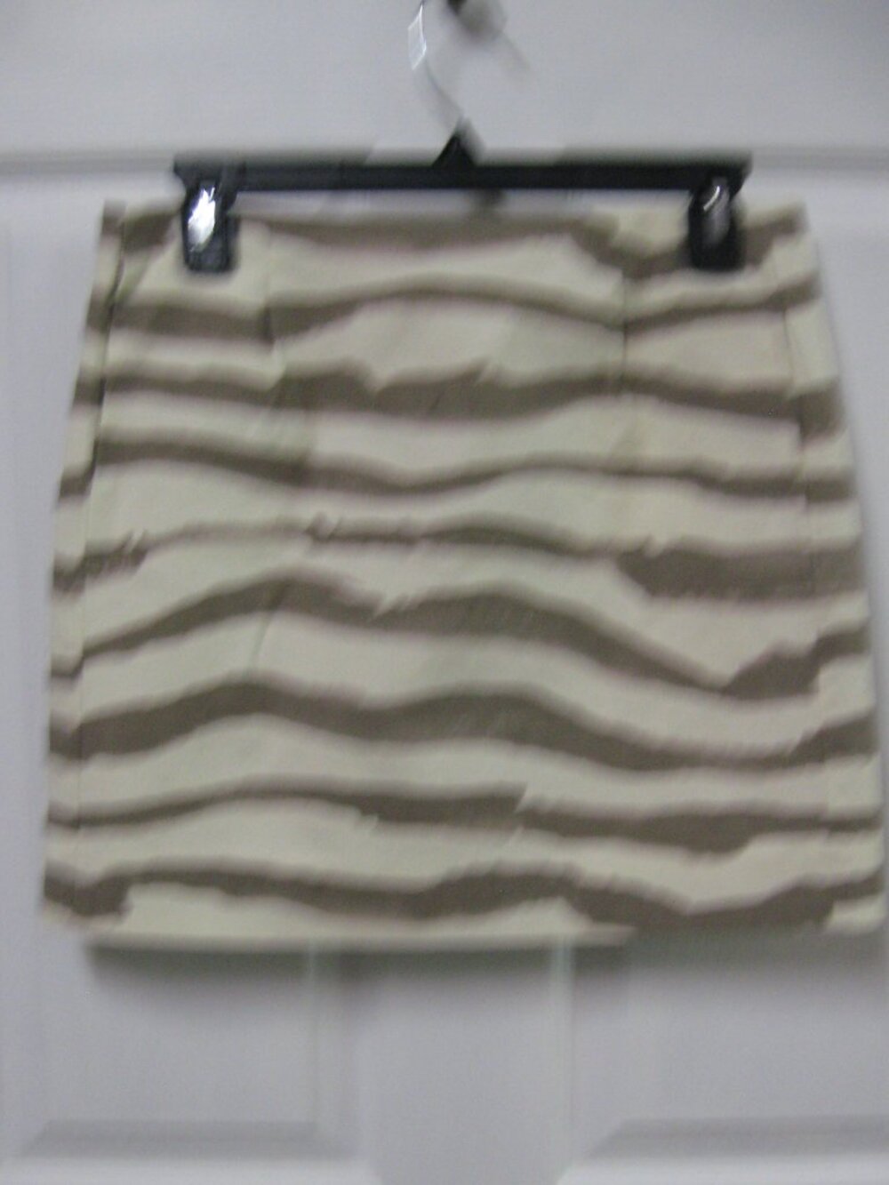J. Crew Painterly Striped Skirt Green/Cream Size 0